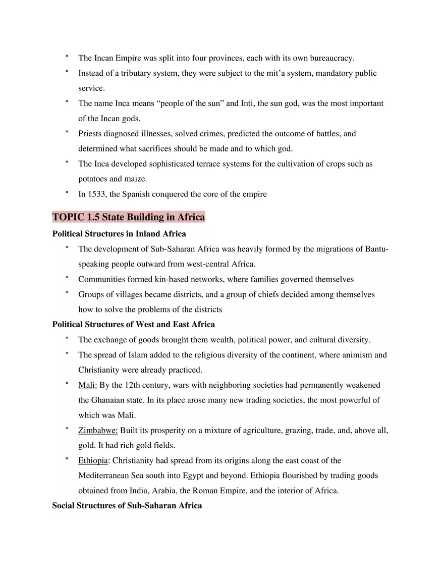 AP World History Unit 1 The Global Tapestry - Page 9