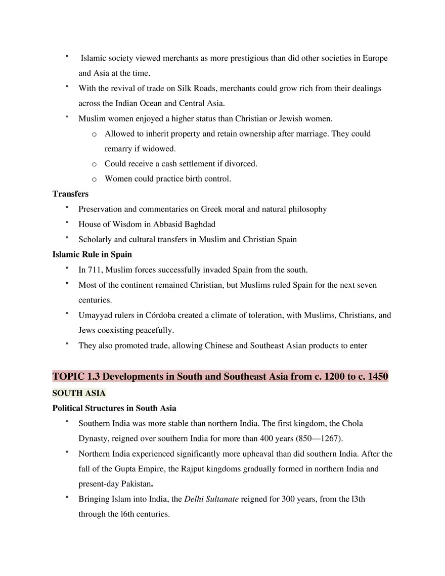 AP World History Unit 1 The Global Tapestry - Page 6