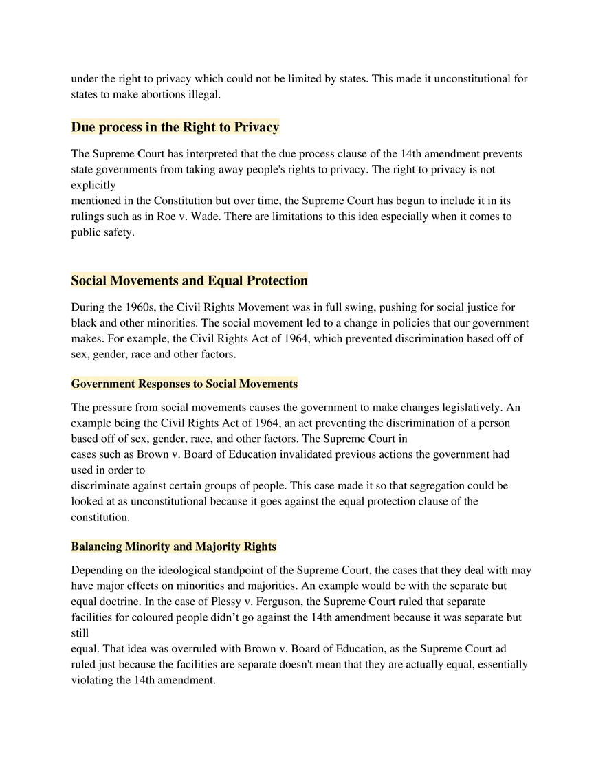 AP US Government Study Guide Unit 3 - Page 3