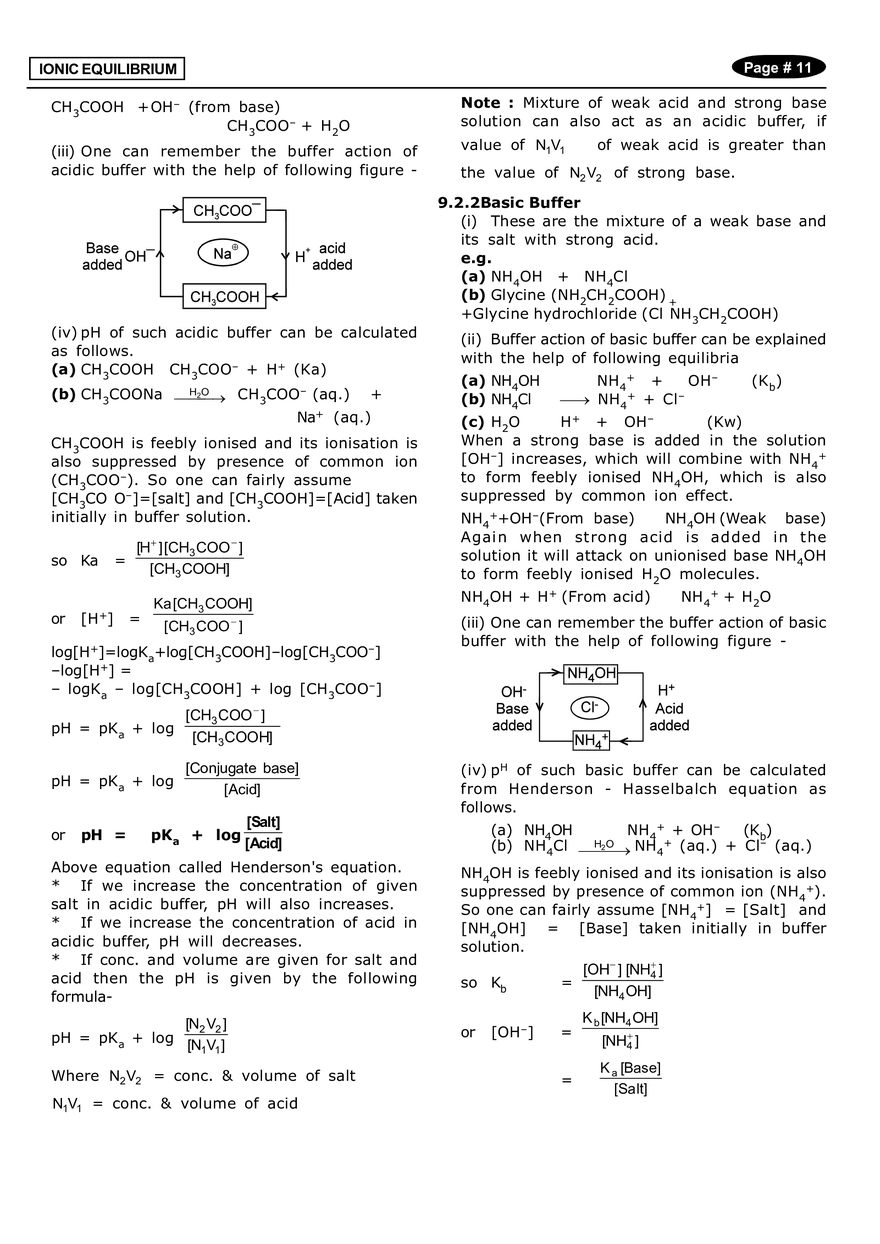 Ionic Equilibrium Notes - Page 3