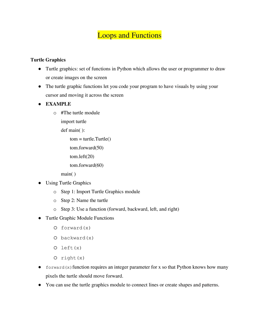 Foundations of Programming Study Guide - Page 3