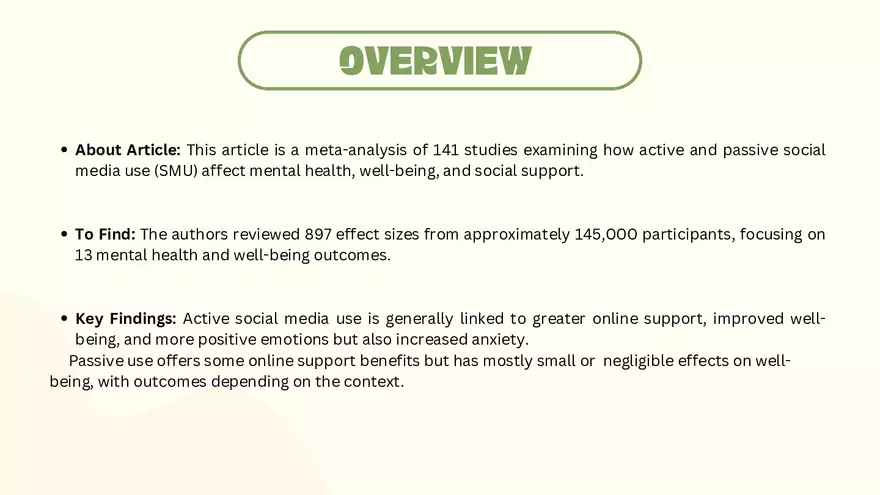 Active and Passive Social Media Presentation - Page 7
