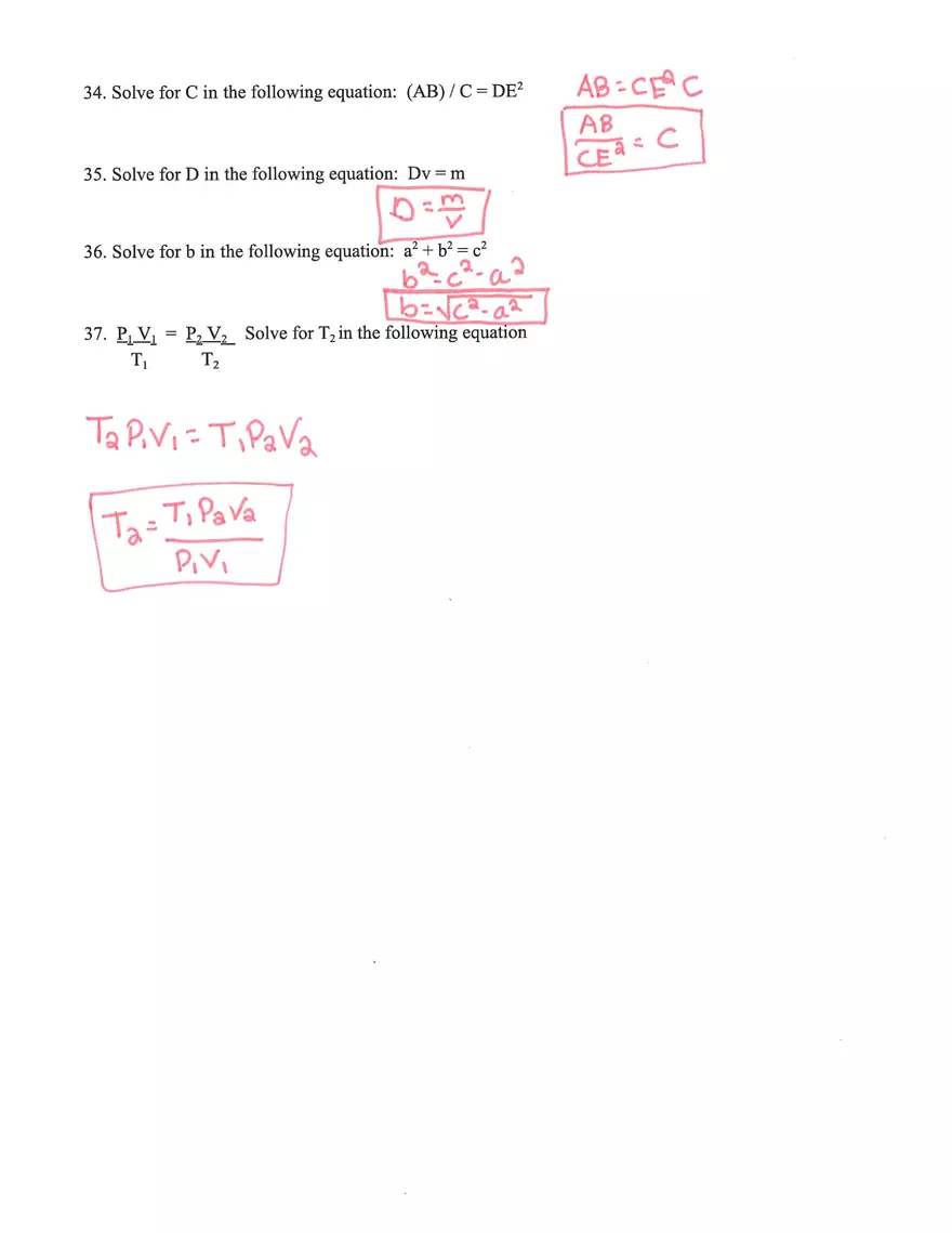 Physics Unit 1 Review Answer Key - Page 3