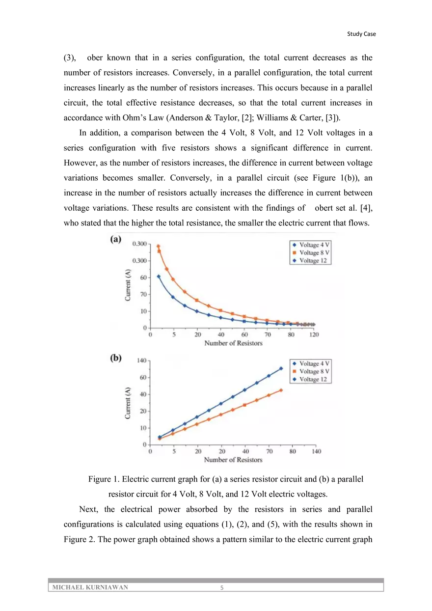 Theoretical Analysis of Electric Current and Power in Series - Page 5