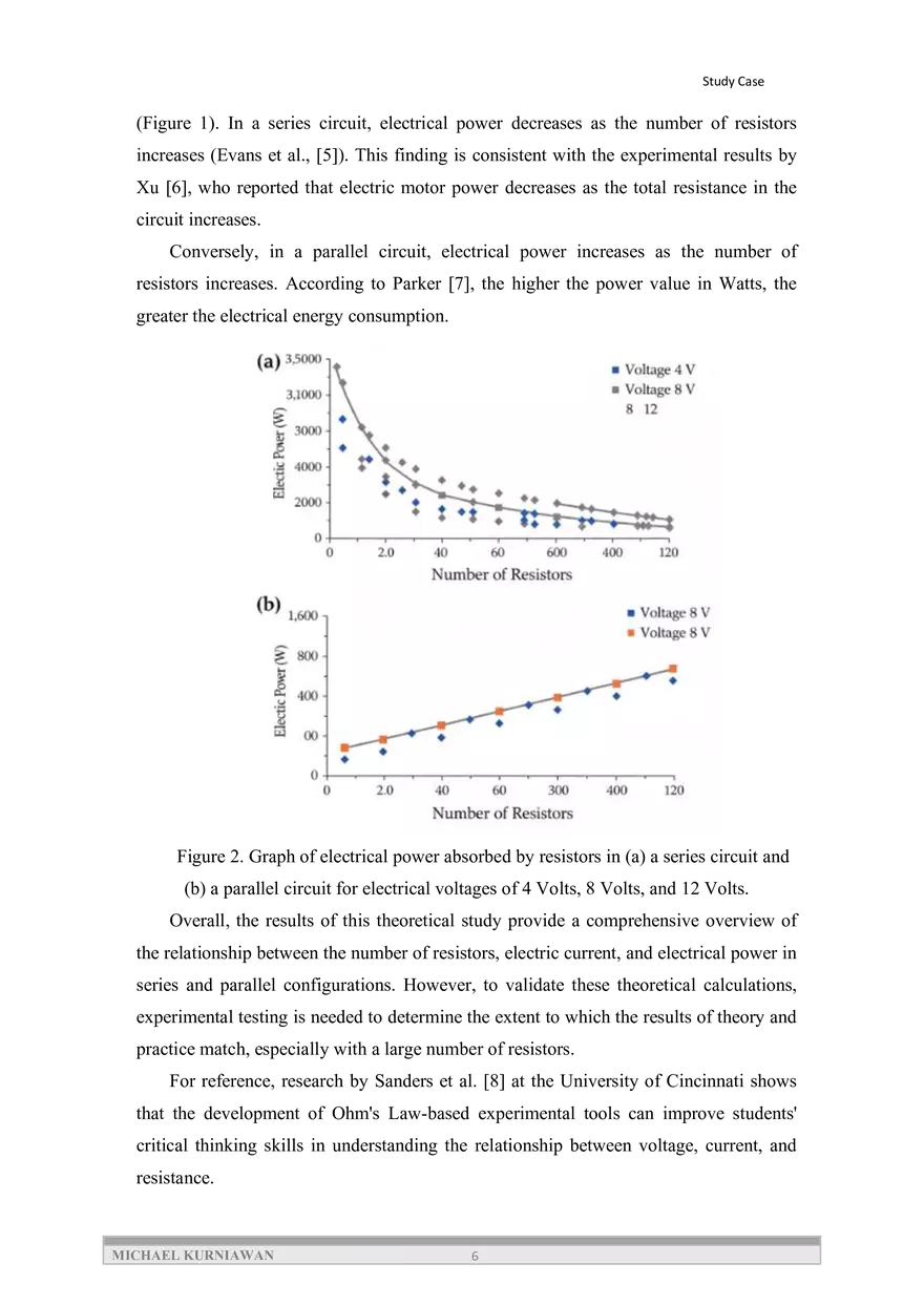 Theoretical Analysis of Electric Current and Power in Series - Page 6