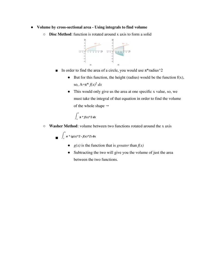 AP Calculus Unit 8 Application of Integration - Page 2