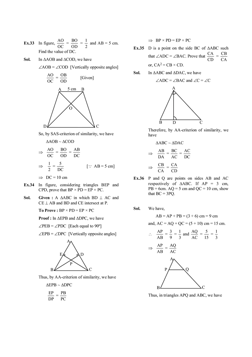 Similar Triangles - Page 8