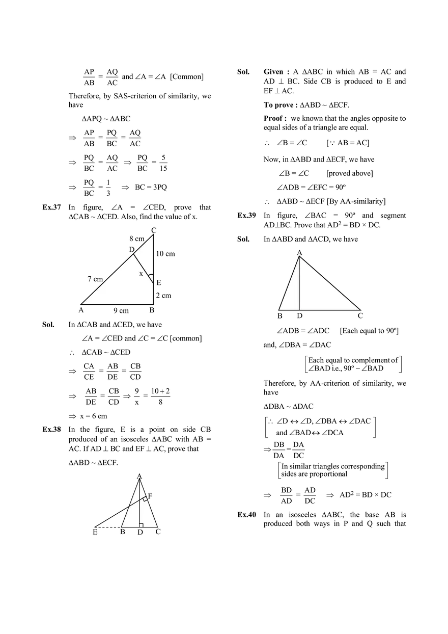 Similar Triangles - Page 9