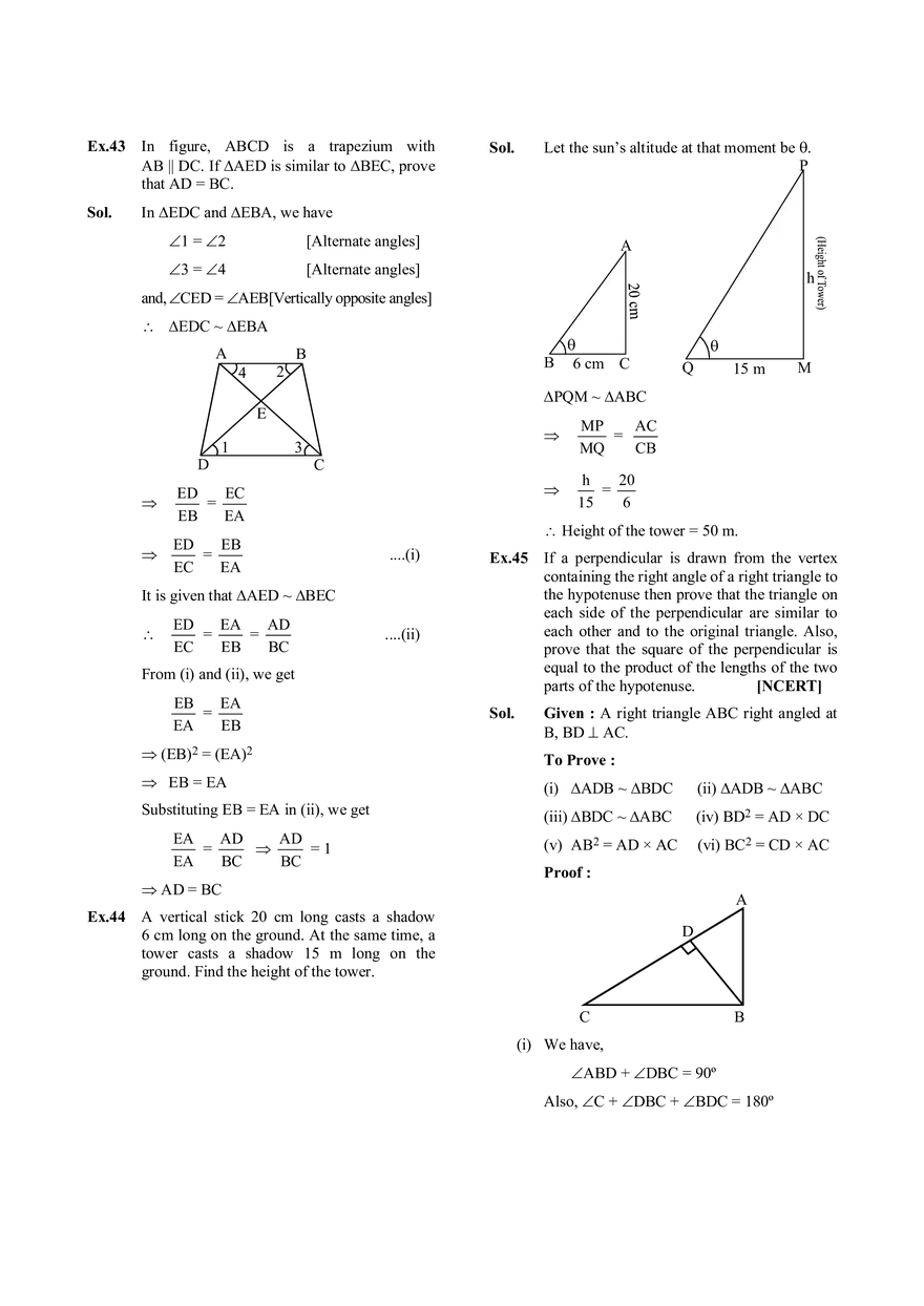 Similar Triangles - Page 11