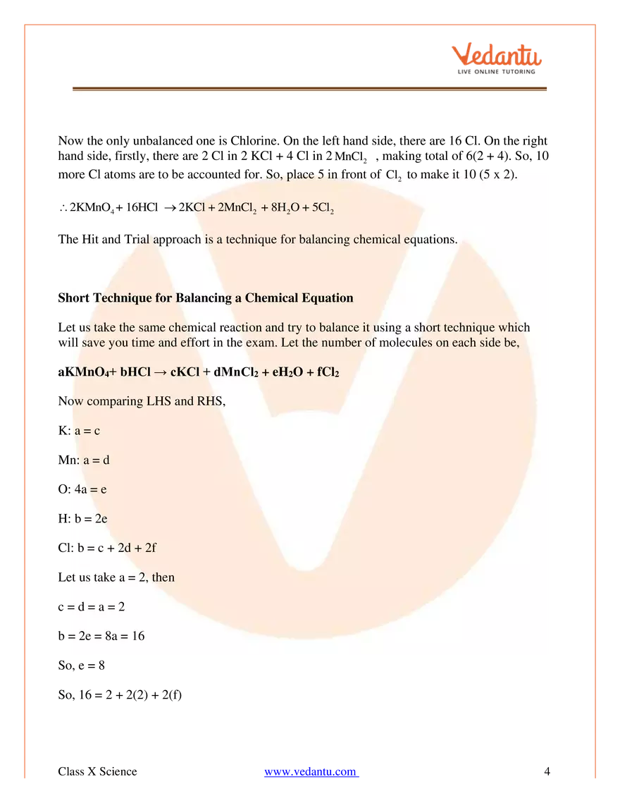 Chemical Reactions And Equations Class 10 Science Notes - Page 7