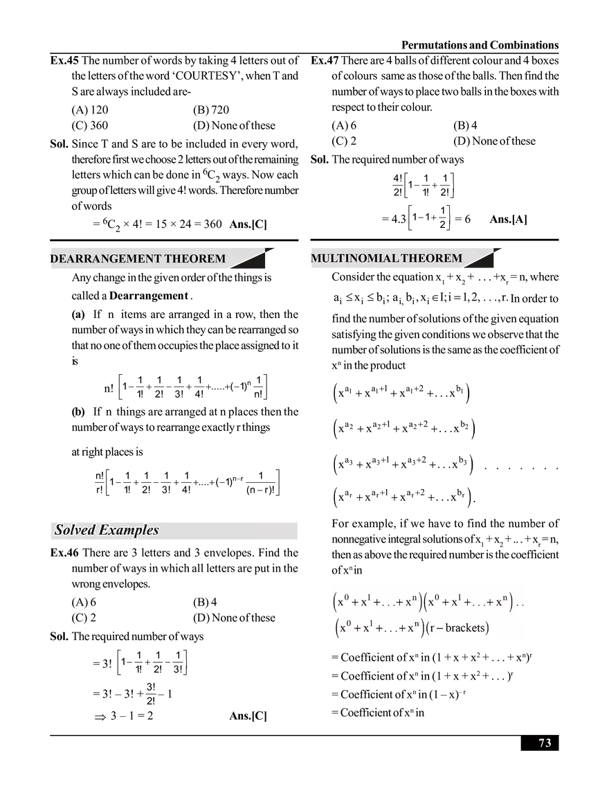 Permutations and Combinations - Page 5