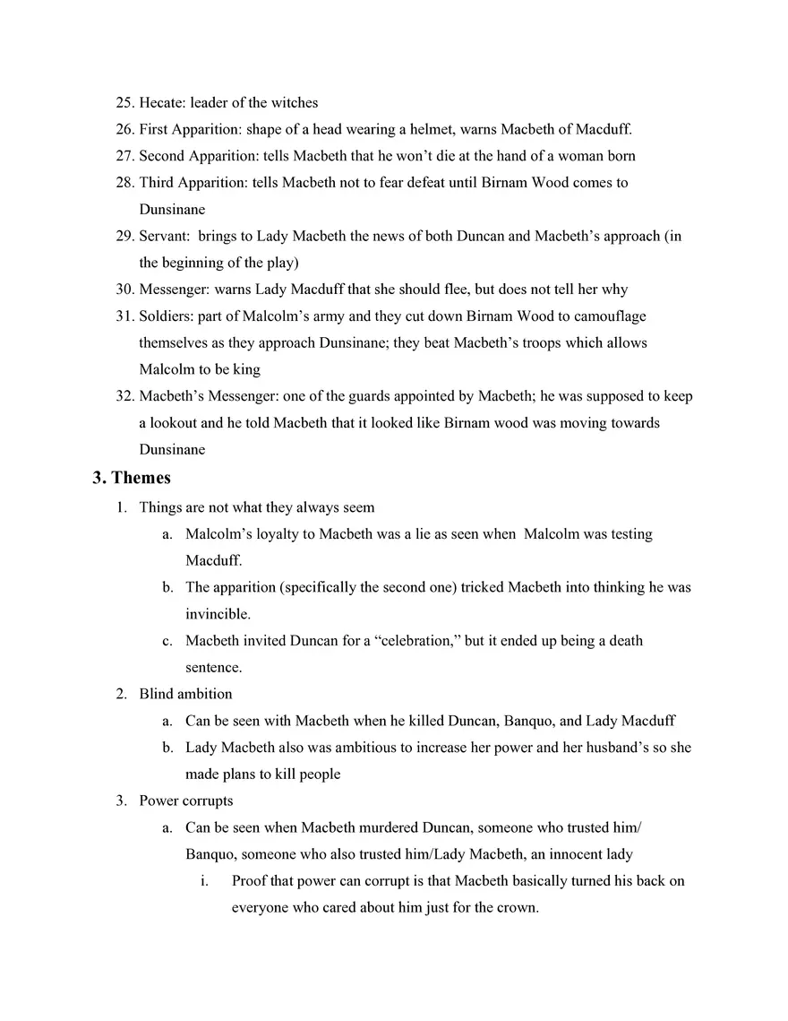 English 2 Study Guide Macbeth - Page 7