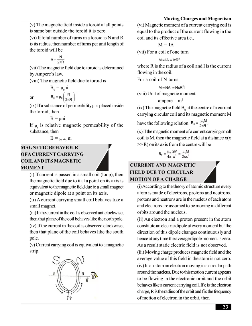 Moving Charges and Magnetism - Page 16