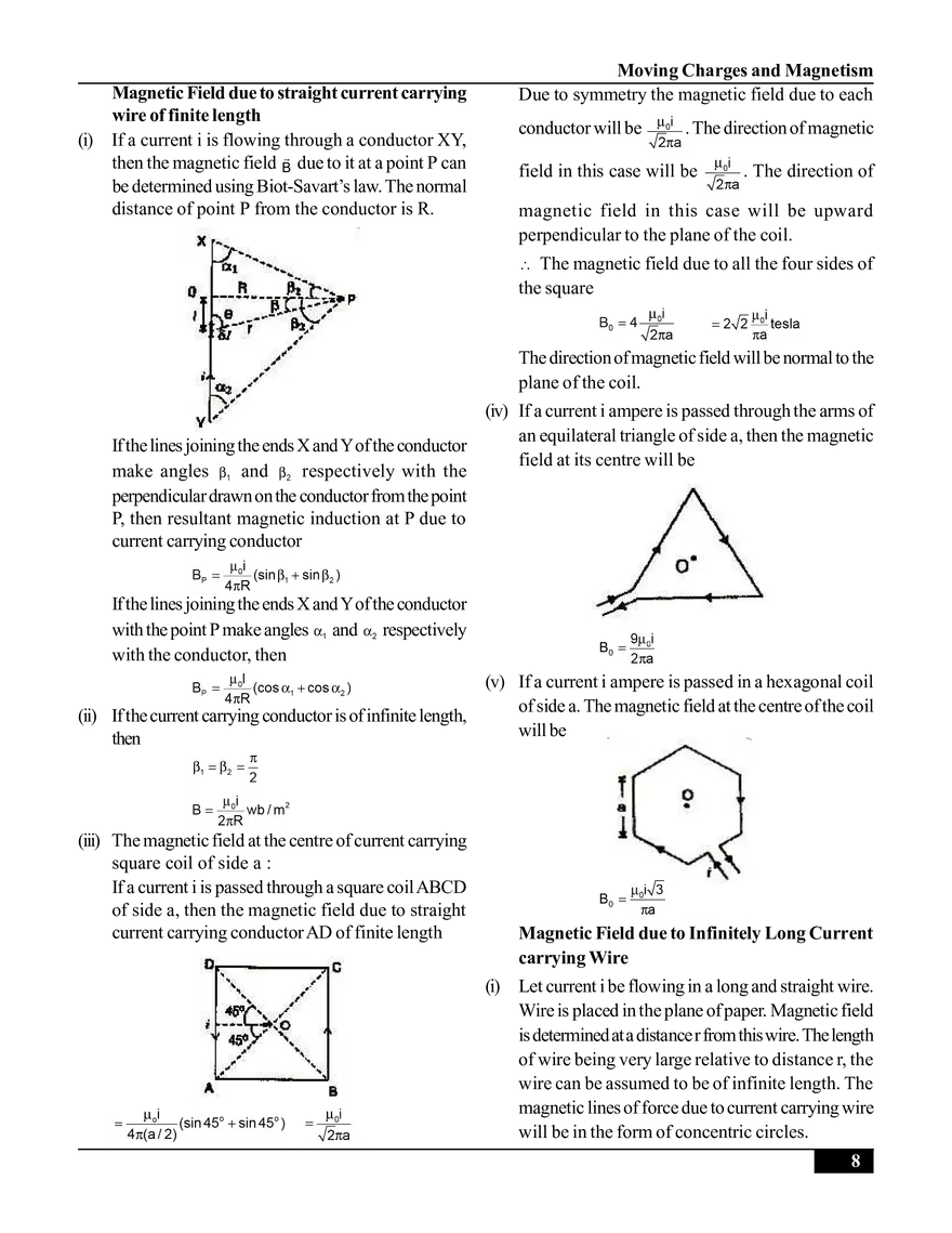 Moving Charges and Magnetism - Page 22