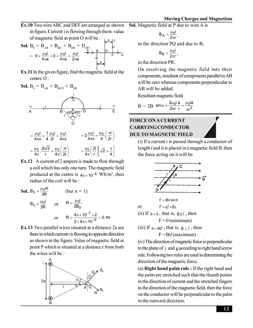 Moving Charges and Magnetism - Page 4