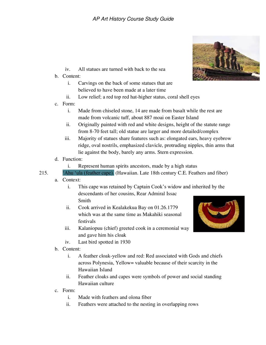 AP Art History Unit 9 The Pacific - Page 2