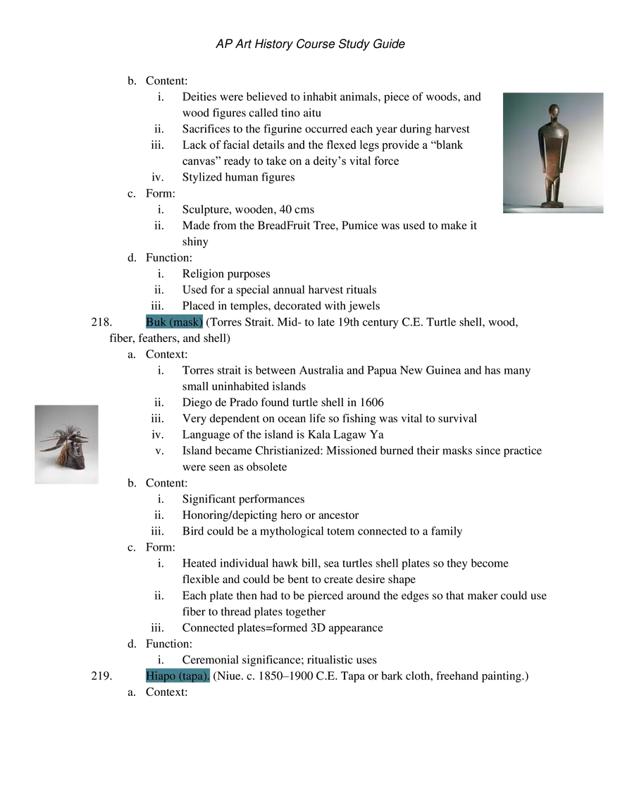 AP Art History Unit 9 The Pacific - Page 4