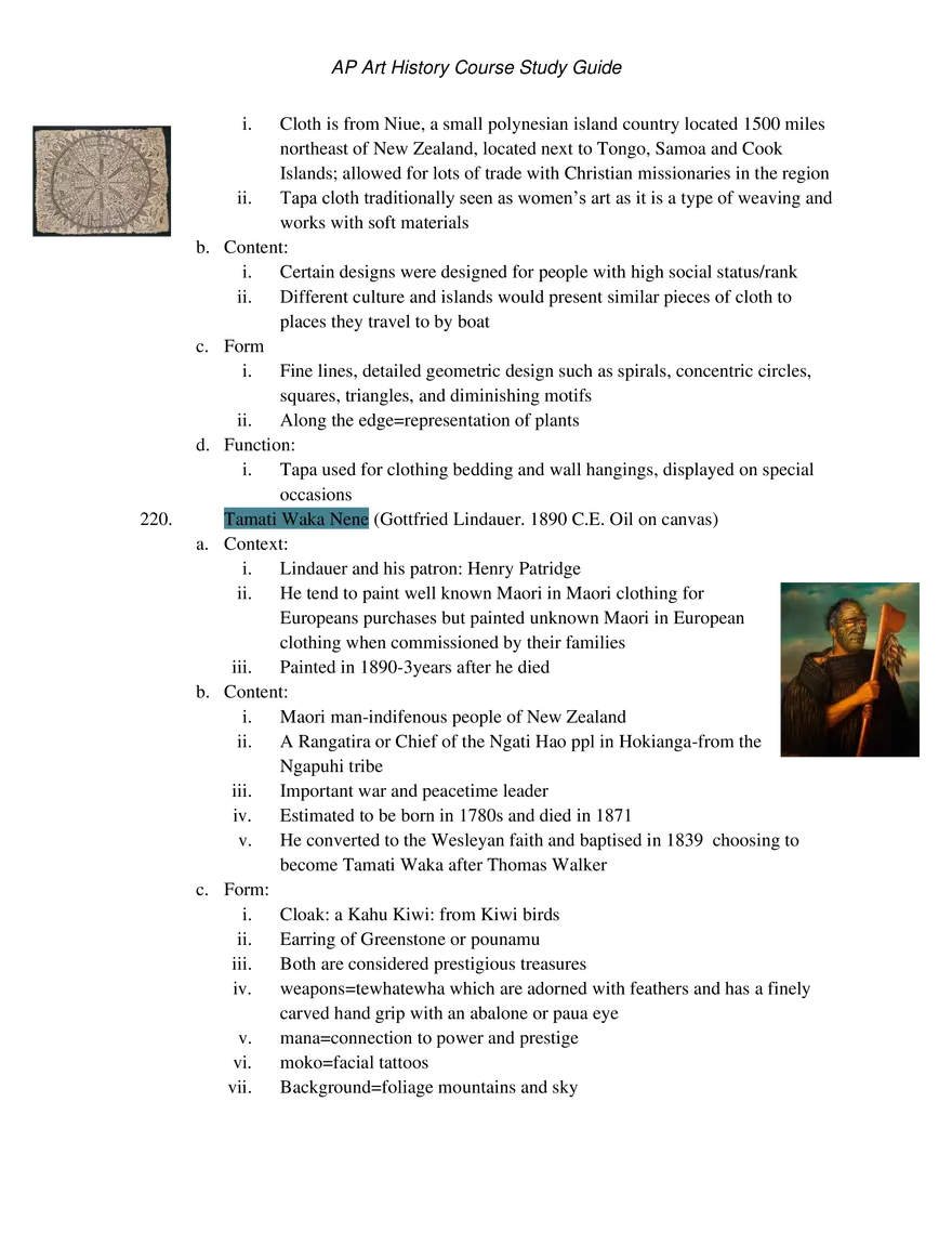 AP Art History Unit 9 The Pacific - Page 5