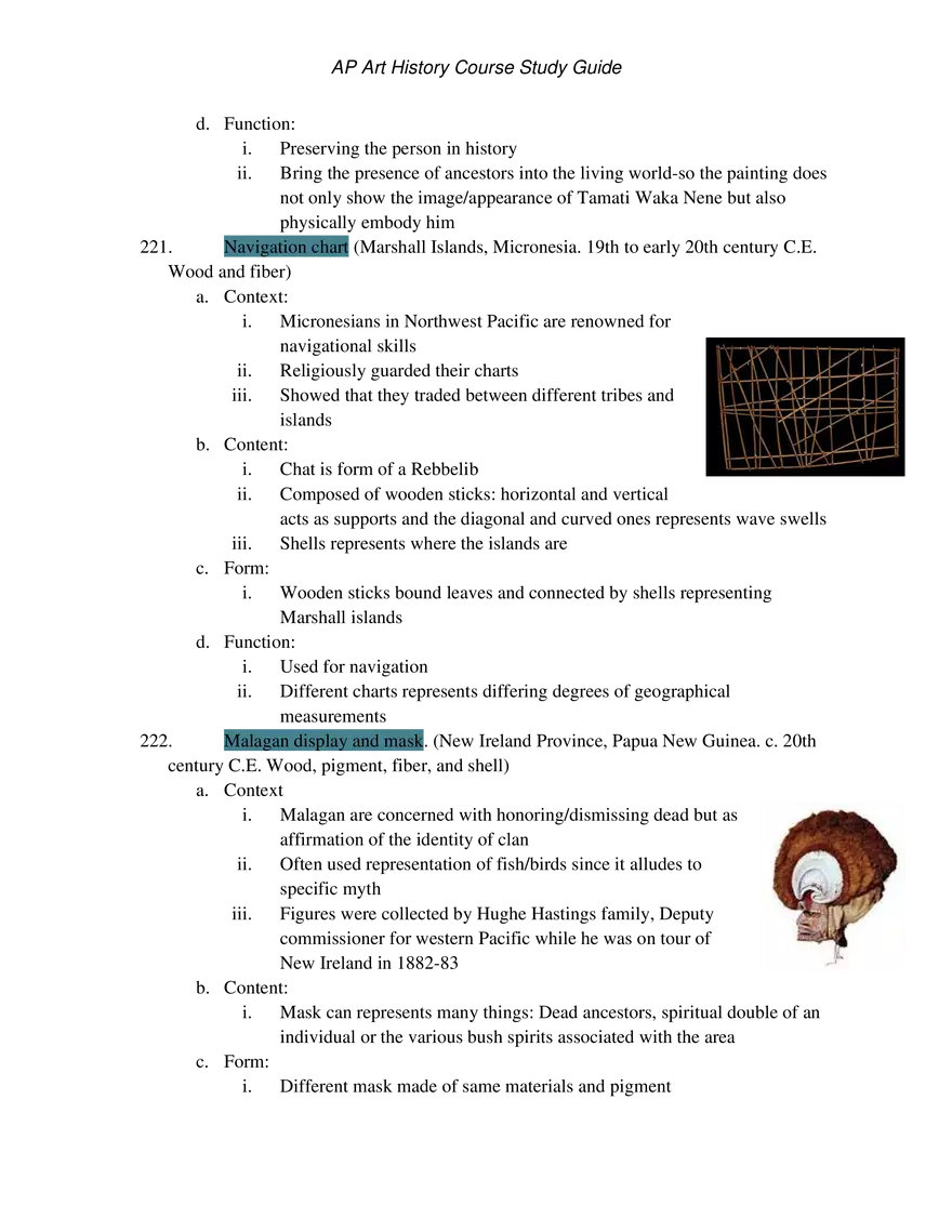 AP Art History Unit 9 The Pacific - Page 6