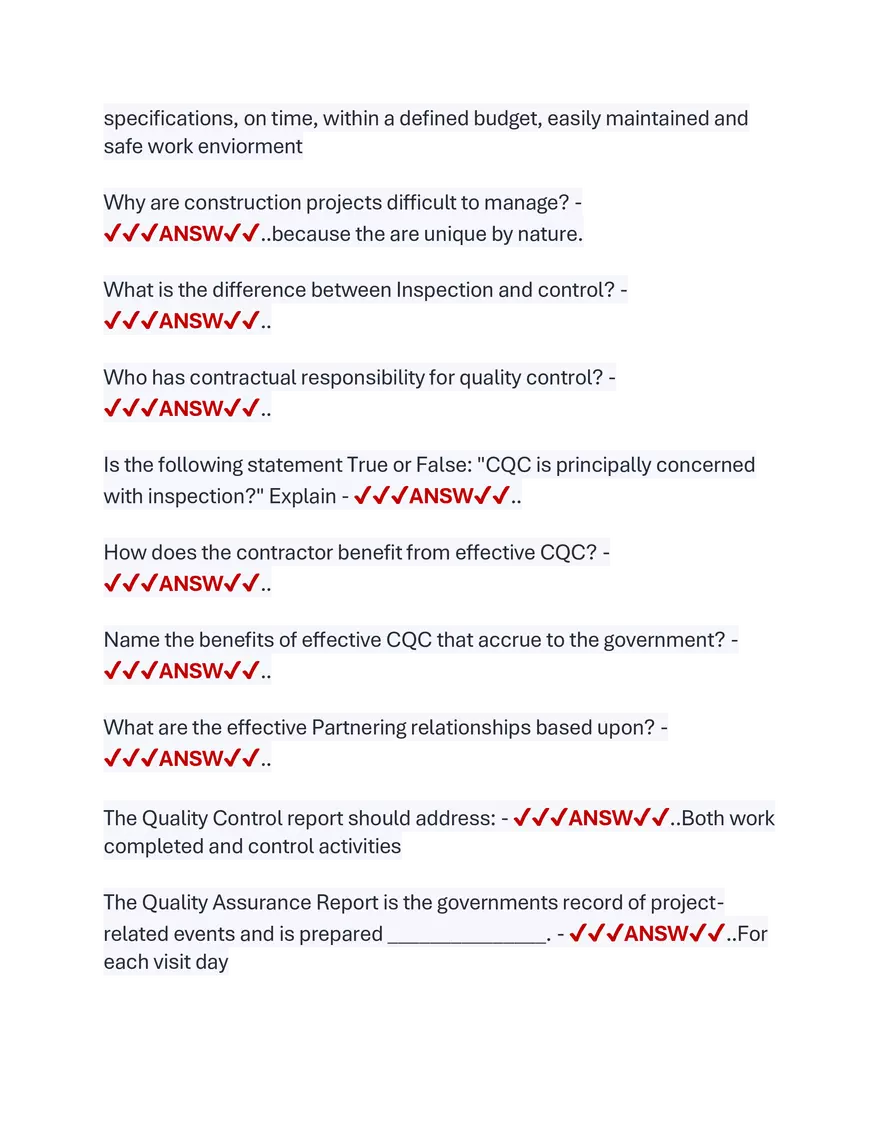 CQM - C Exam Newest 2026 Actual Exam - Page 6