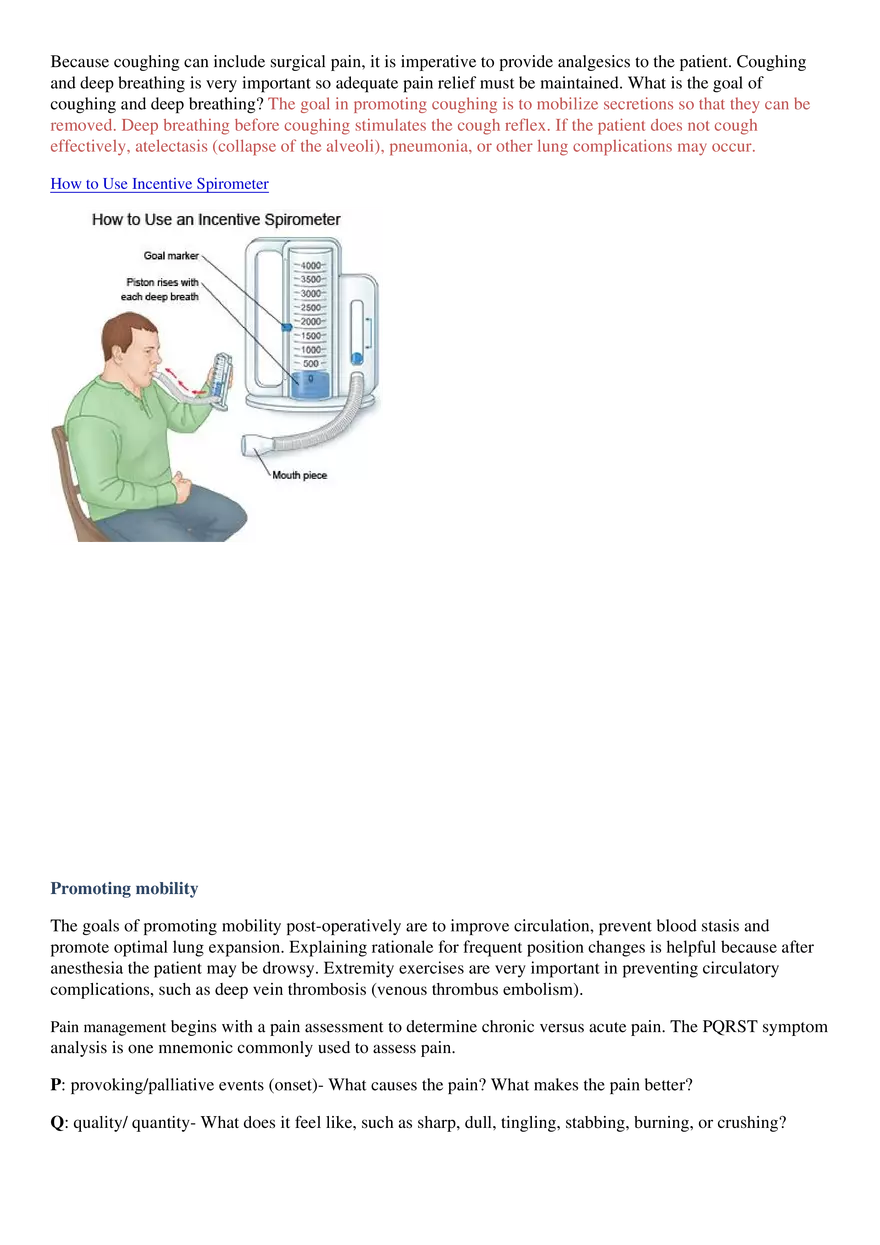 Perioperative Concepts and Nursing Management, Chapters 14-16 - Page 8