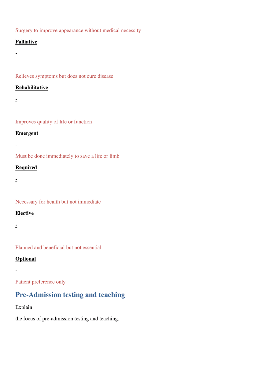 Perioperative Concepts and Nursing Management, Chapters 14-16 - Page 13