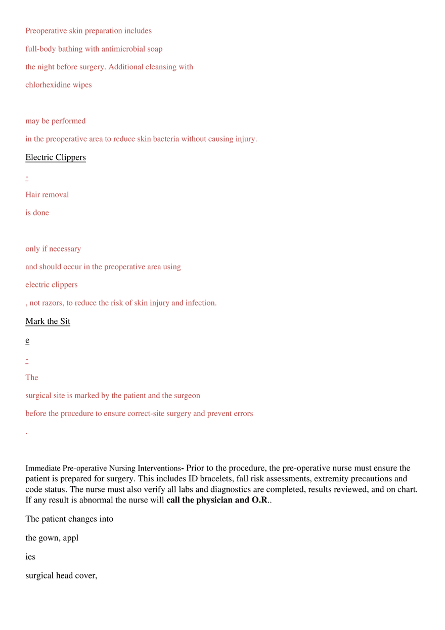 Perioperative Concepts and Nursing Management, Chapters 14-16 - Page 14