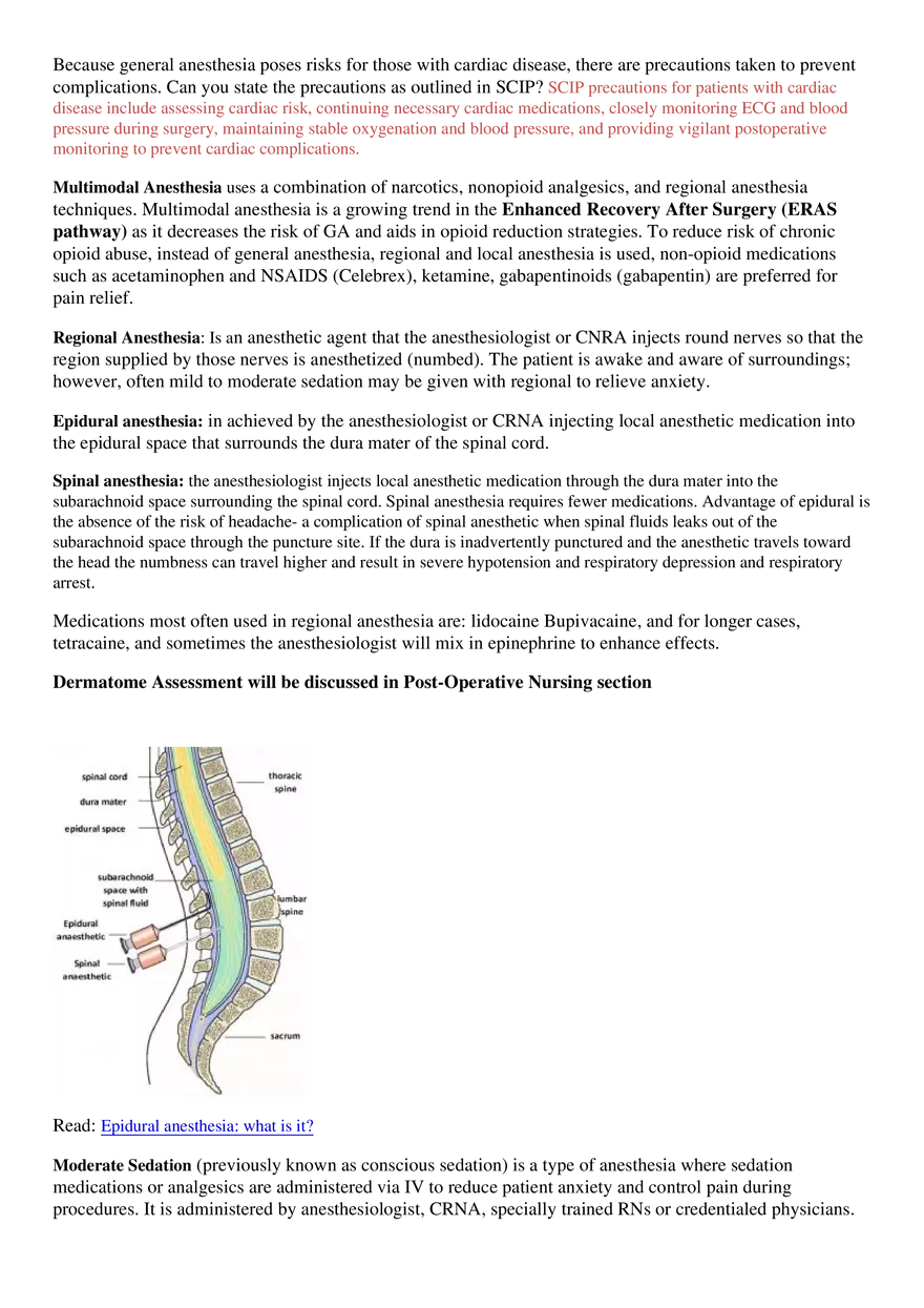 Perioperative Concepts and Nursing Management, Chapters 14-16 - Page 20