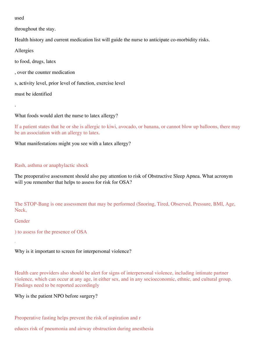 Perioperative Concepts and Nursing Management, Chapters 14-16 - Page 38