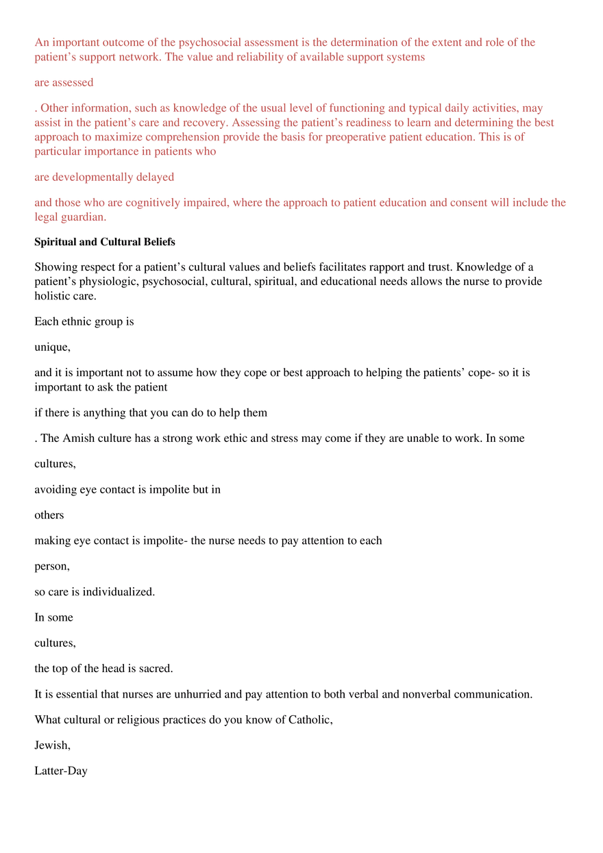Perioperative Concepts and Nursing Management, Chapters 14-16 - Page 5