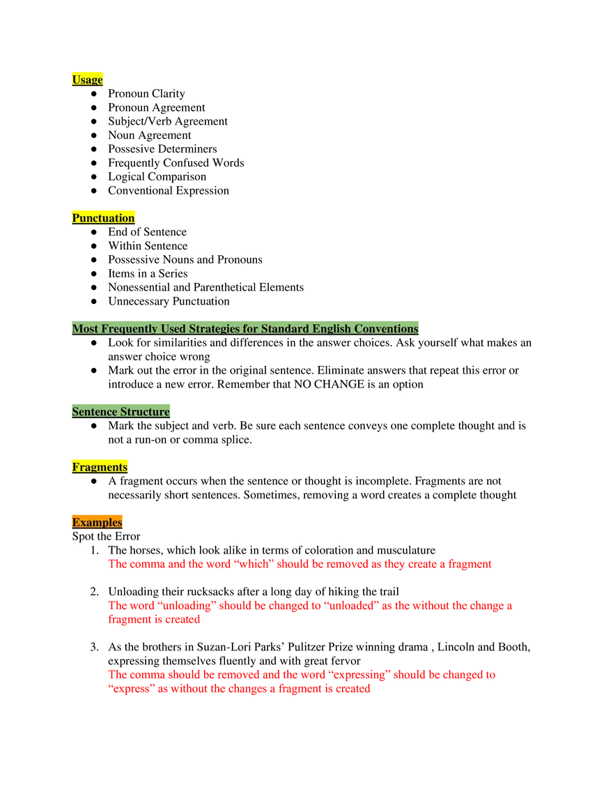 Ultimate SAT Study Guide - Page 11