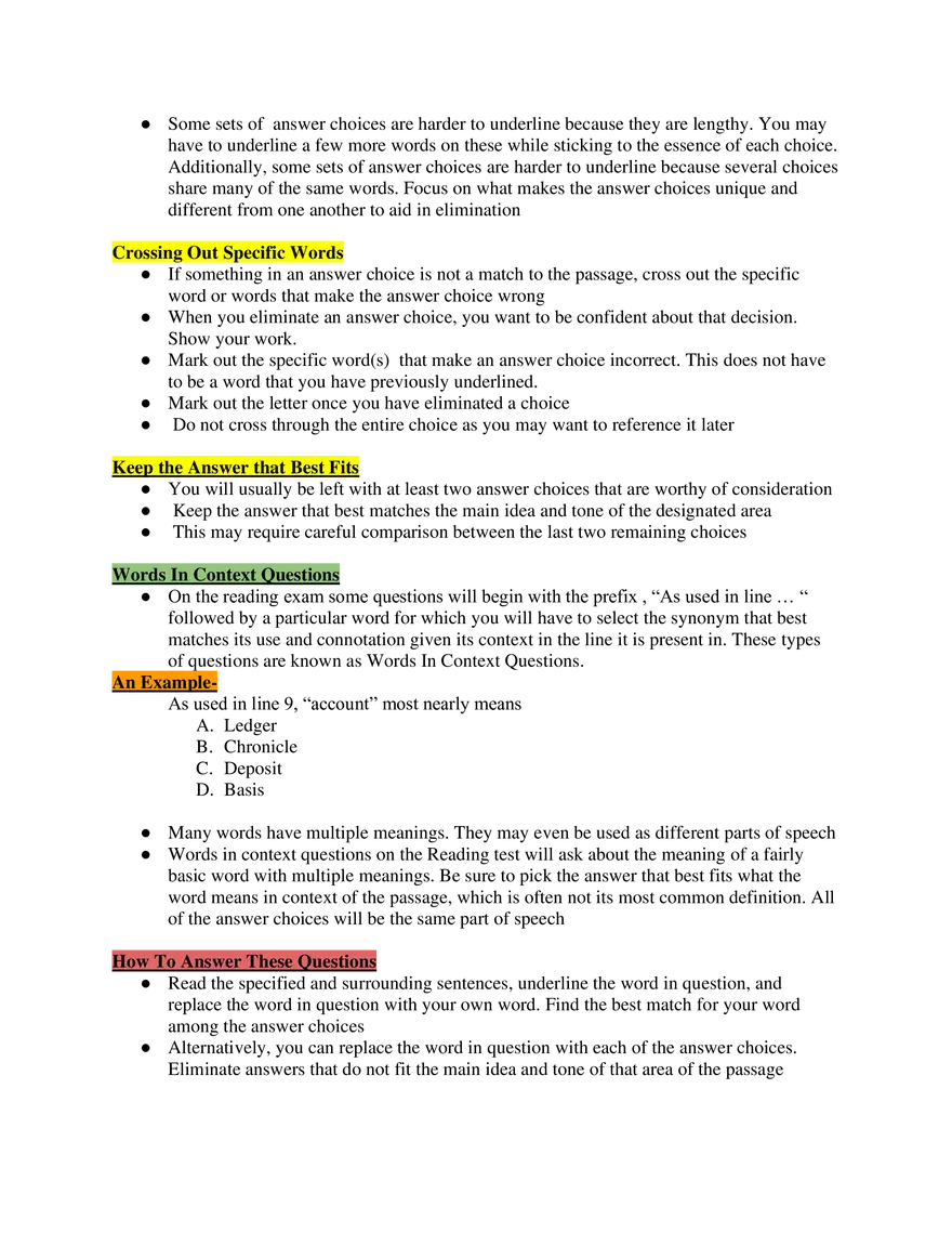 Ultimate SAT Study Guide - Page 35