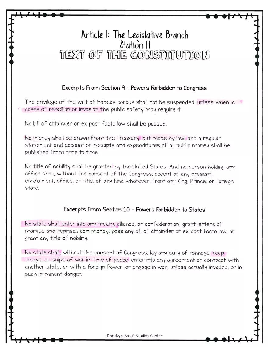 The Legislative Branch Station A - Page 8