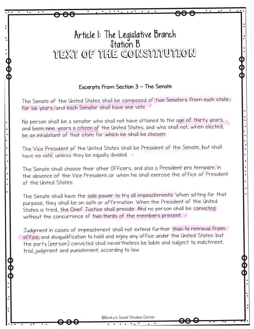 The Legislative Branch Station A - Page 2