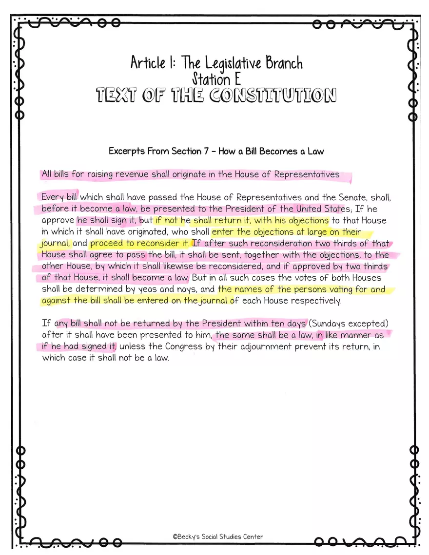 The Legislative Branch Station A - Page 5