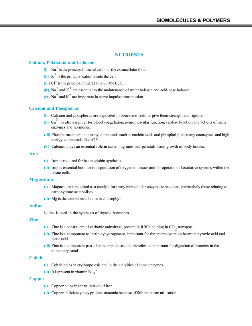 Biomolecules & Polymers Nutrients - Page 1