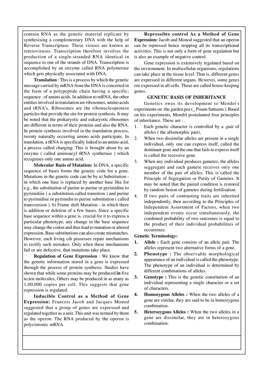 9. Nature of the Gene - Page 2