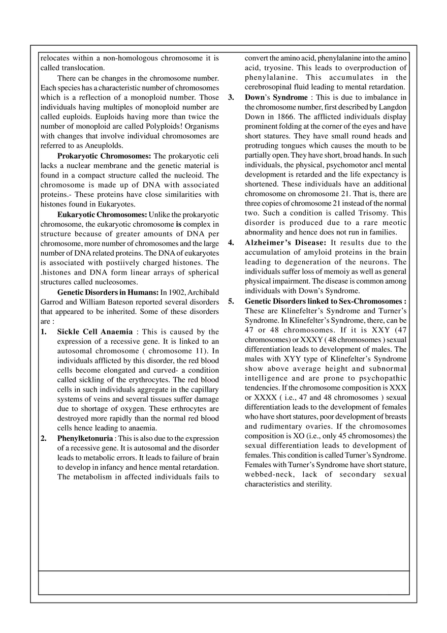 8. Chromosomal Basis of Inheritance - Page 2