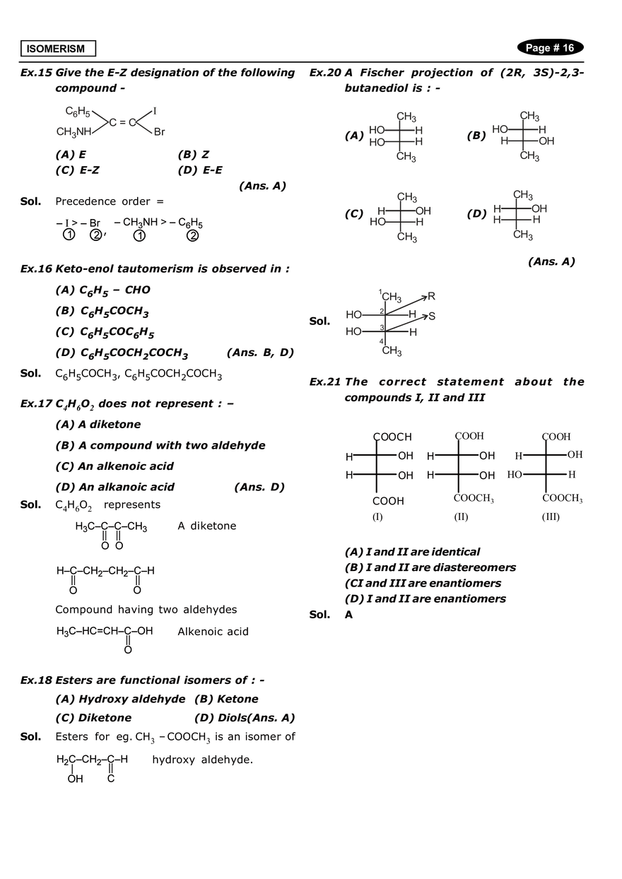Isomerism Solved Problems - Page 3