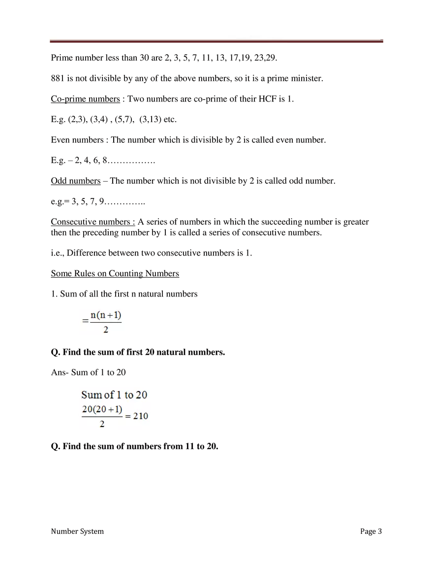 Number System Answers - Page 3