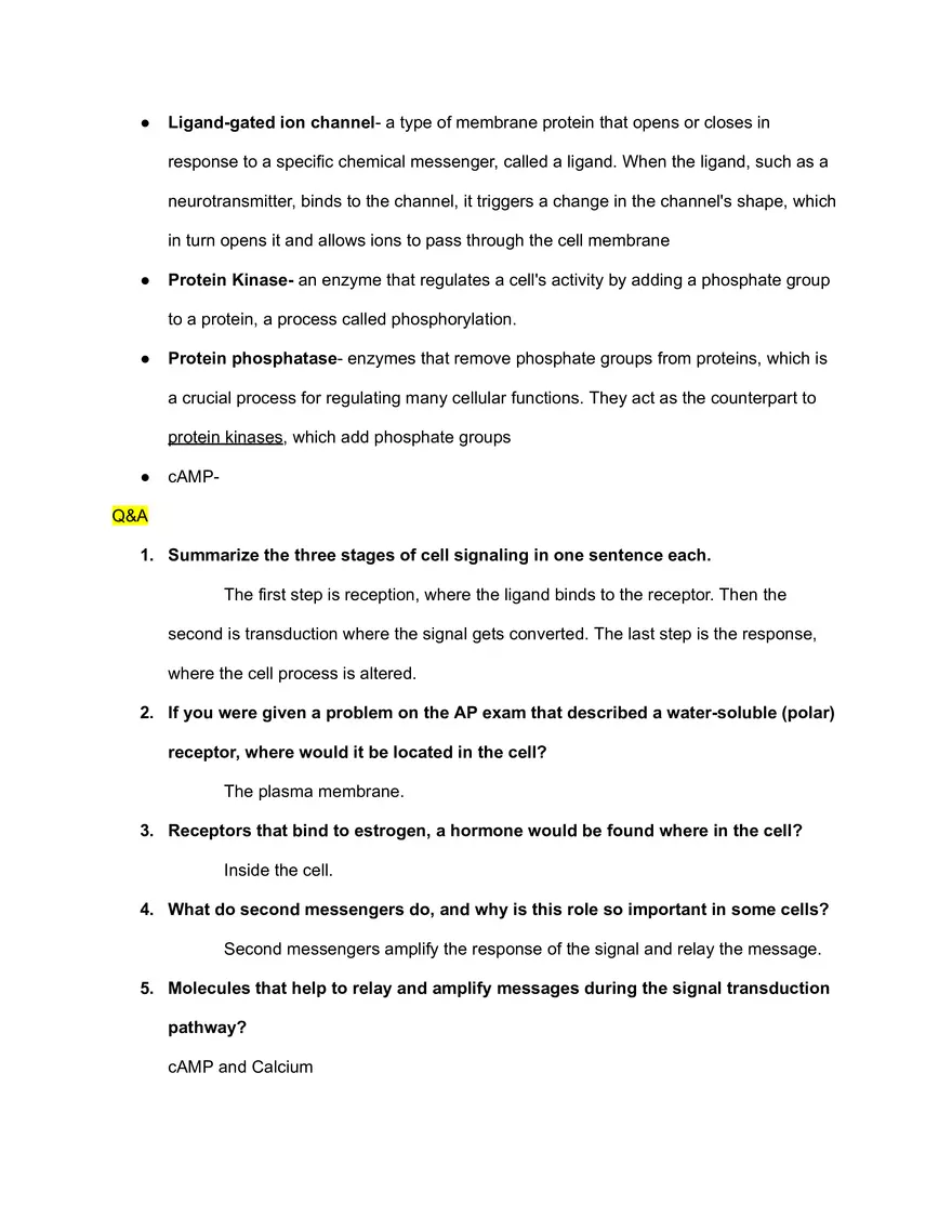 Unit 4 AP Bio Study Guide - Page 3