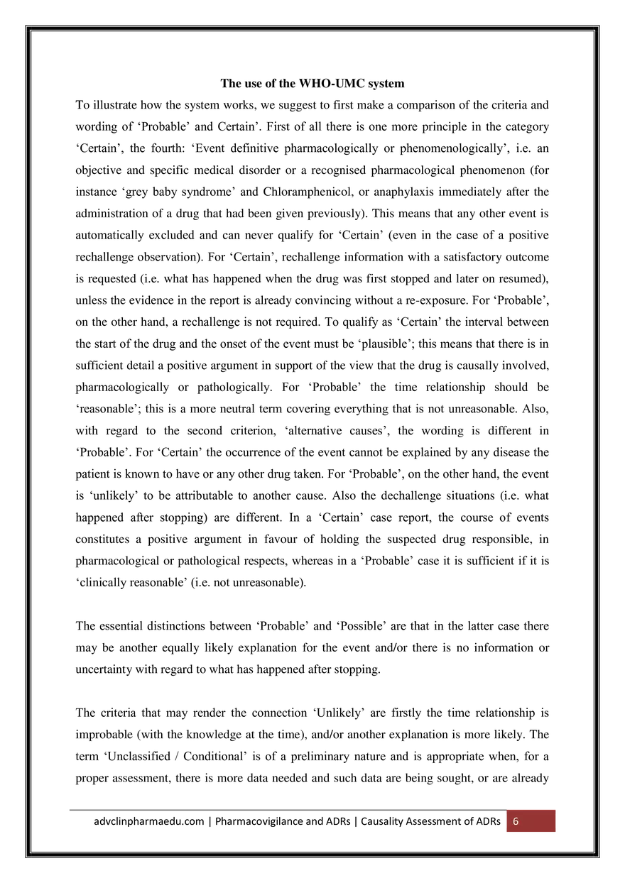 Causality Assessment of Adverse Drug Reactions ADR - Page 17