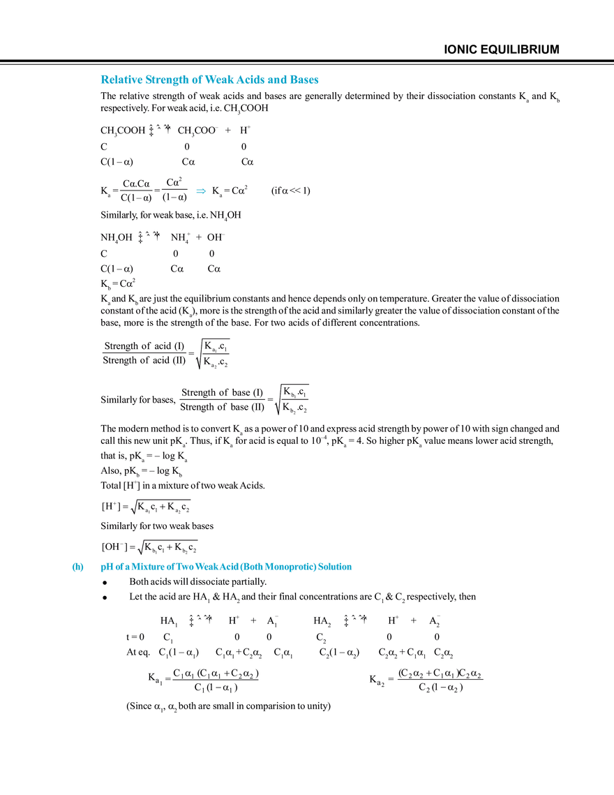 Ionic Equilibrium - Page 12