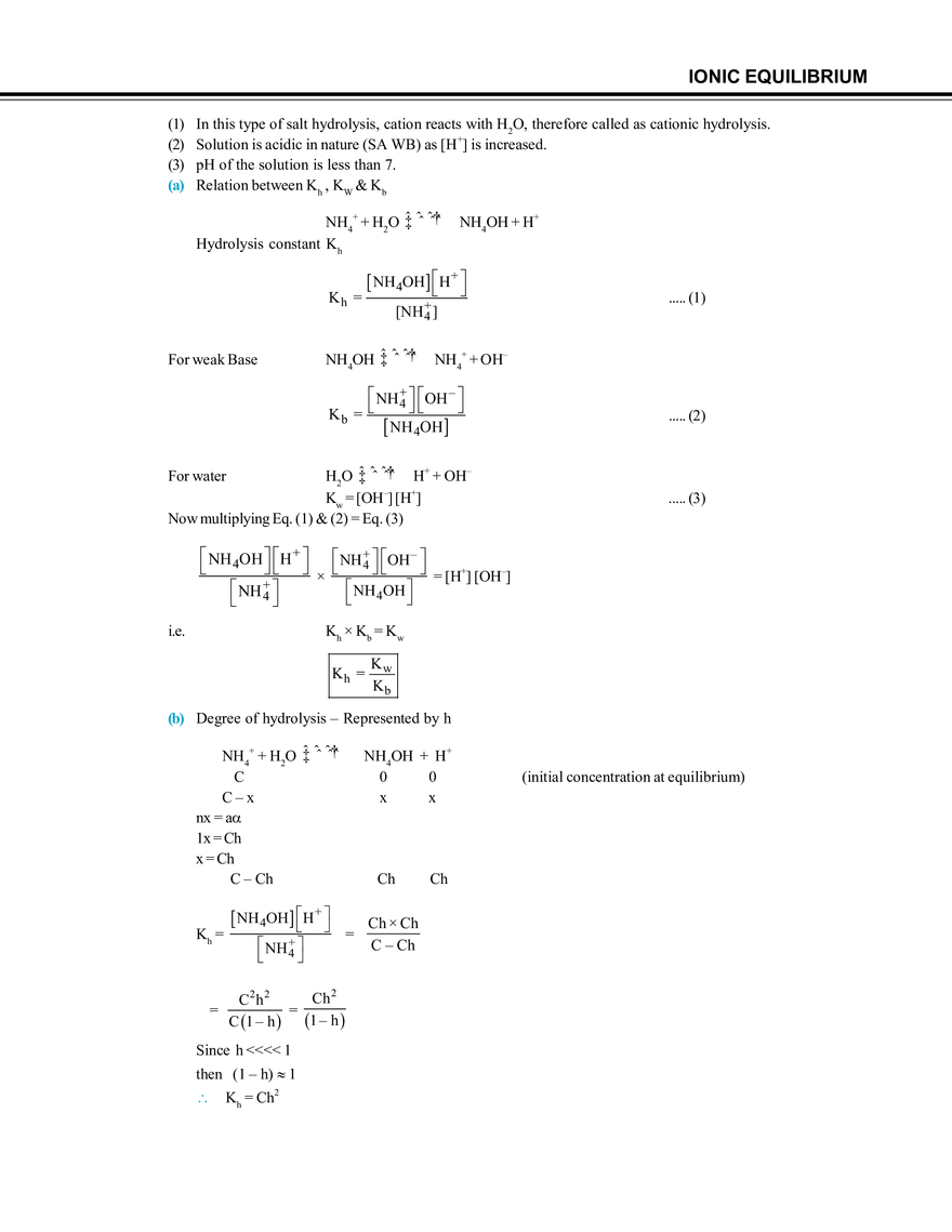 Ionic Equilibrium - Page 23