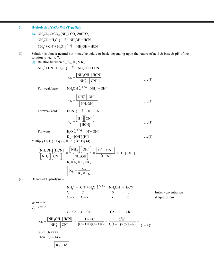 Ionic Equilibrium - Page 31