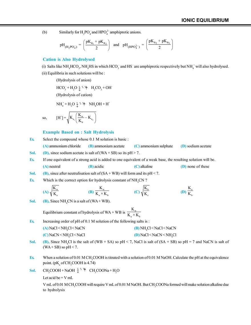 Ionic Equilibrium - Page 37