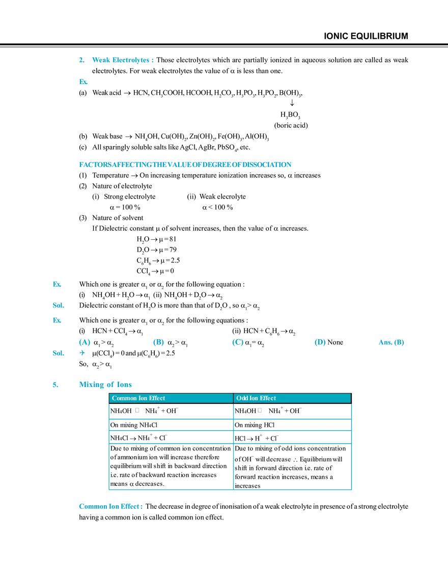 Ionic Equilibrium - Page 2
