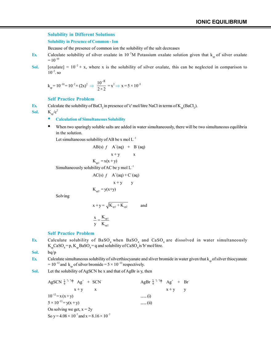 Ionic Equilibrium - Page 50