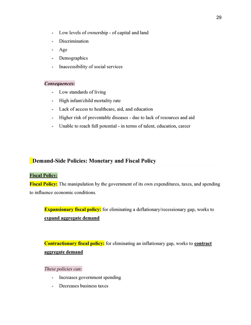 Economics Unit 3 Macroeconomics - Page 11