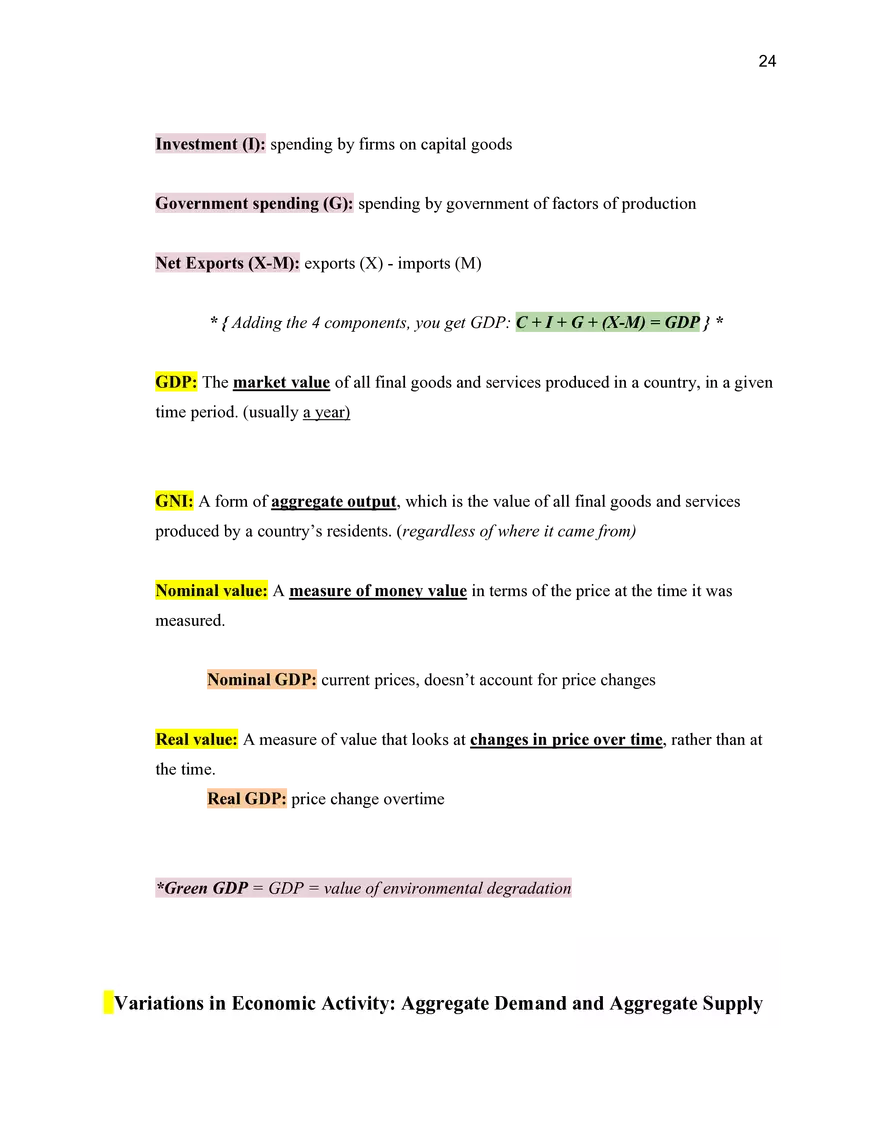 Economics Unit 3 Macroeconomics - Page 6